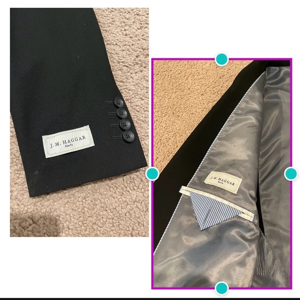 JM HAGGAR Travel Performance Slim Fit Tailored Suit Separates - Picture 7 of 13